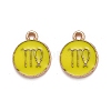 Alloy Enamel Pendants ENAM-S124-01B-14B-1
