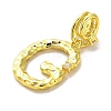 Rack Plating Brass Micro Pave Cubic Zirconia European Dangle Charms KK-L210-015G-G-2