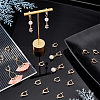 24Pcs 2 Style Brass Hoop Earring Findings FIND-PH0008-64-4