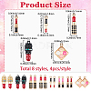 32Pcs 8 Styles Alloy Enamel Pendants ENAM-SC0007-35-2