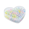 100Pcs 5 Colors Transparent Crackle Acrylic Beads CACR-FS0001-02-2