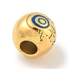 304 Stainless Steel Enamel European Beads STAS-U005-08G-2