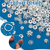 120Pcs 12 Styles Alloy Beads Caps FIND-PH0022-80S-4
