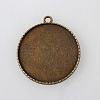 Tibetan Alloy Carved Leaf Pendant Cabochon Bezel Settings X-TIBEP-M018-86AB-NF-5