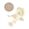 Glass Seed Beaded Jellyfish Big Pendants PALLOY-MZ01166-01-2