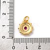 Brass Micro Pave Cubic Zirconia Charms KK-U033-22G-01-3