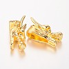 Dragon Head Brass Beads KK-O096-03-2