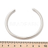 Non-Tarnish 304 Stainless Steel Simple Thin Cuff Bangles BJEW-P296-02P-3