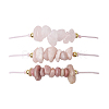 3Pcs 3 Styles Gemstone Braided Bead Bracelets BJEW-JB11146-08-1