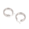 Non-Tarnish 304 Stainless Steel Geometric Hoop Earrings STAS-D171-14B-P-2