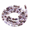 Opaque Glass Beads Strands X-GLAA-T006-12B-2