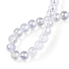 Electroplate Transparent Glass Beads Strands LS-GLAA-T032-T6mm-AB13-5