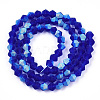 Imitate Austrian Crystal Bicone Frosted Glass Beads Strands LS-EGLA-A039-T6mm-MB06-2