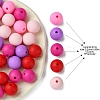 35Pcs Food Grade Eco-Friendly Silicone Focal Beads SIL-FS0001-22D-4