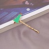 Christmas Theme Alloy Enamel Hair Bobby Pin AJEW-A056-04A-1