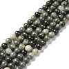 Natural Green Rutilated Quartz Beads Strands X-G-Q462-61-6mm-2