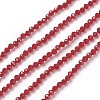 Transparent Glass Beads Strands GLAA-F094-A04-1
