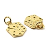 Brass Pendant Rhinestone Settings KK-K341-04G-3