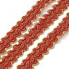 12M Metallic Polyester Braided Lace Trim Ribbons OCOR-WH0060-73C-2