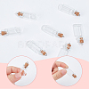 10Pcs Column Empty Glass Wishing Bottle Pendants AJEW-SC0001-91-5