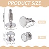 2 Styles Brass Natural Shell Cufflinks FIND-FG0004-92-2
