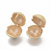 Brass Ball Clip-on Earrings KK-T050-051G-NF-3