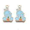 Alloy Enamel Pendants PALLOY-N170-031A-NR-1
