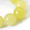Natural Lemon Jade Round Bead Strands X-G-E334-8mm-07-4