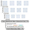 Gorgecraft 12Pcs 3 Sizes Mandala Flower Plastic Drawing Stencils DIY-GF0007-78-2
