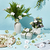 100Pcs 10 Style Silk Cloth Flower DIY-WR0003-92-4