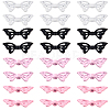 40Pcs 4 Colors Baking Paint Opaque Alloy Beads FIND-SC0011-78-1