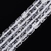 Transparent Crackle Glass Beads Strands GLAA-NH0001-04-A02-1