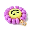 Acrylic Glass Seed Beaded Pendants PALLOY-MZ00294-03-5