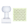 Clear Acrylic Soap Stamps DIY-WH0438-028-1