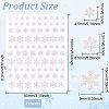 Women's PET Plastic Self Adhesive Face Glitter Stickers for Makeup DIY-OC0009-95B-2