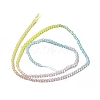 Transparent Gradient Color Glass Beads Strands GLAA-H021-01A-14-4