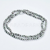 Natural Sesame Jasper/Kiwi Jasper Beaded Multi-use Necklaces/Wrap Bracelets NJEW-K095-B02-2