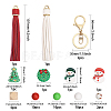 CHGCRAFT DIY Christmas Keychain Wristlet Making Kit DIY-CA0005-77-3