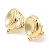 Alloy Clip-on Earring Findings FIND-L015-009G-1