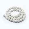 Synthetic Lava Rock Round Beads Strands G-E508-04-4mm-1-2