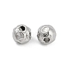Anti-Tarnish Textured 316 Surgical Stainless Steel Beads STAS-M106-01A-P-3