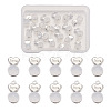 20Pcs 2 Styles Silicone Ear Nuts FIND-TA0001-47D-1