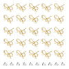 DICOSMETIC 50Pcs Bowknot Alloy Stud Earring Findings FIND-DC0005-03-1