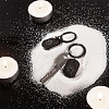 Rectangle with Paw Print 304 Stainless Steel Pet Memorial Urn Ashes Keychains STAS-WH0029-80EB-4
