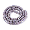 AB Color Plated Opaque Glass Beads Strands GLAA-T026-3x6mm-P15-2