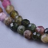 Natural Tourmaline Beaded Necklaces X-NJEW-K114-A-A15-2