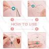 Beebeecraft DIY Heart Padlock & Key Wine Glass Charm Making Kit DIY-BBC0001-18-4