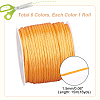   6 Rolls 6 Colors Nylon Rattail Satin Cord NWIR-PH0002-01A-5