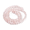 Electroplate Transparent Glass Beads Strands EGLA-A035-T4mm-A20-2