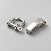 Alloy Shackle Clasps FIND-WH0148-357P-2